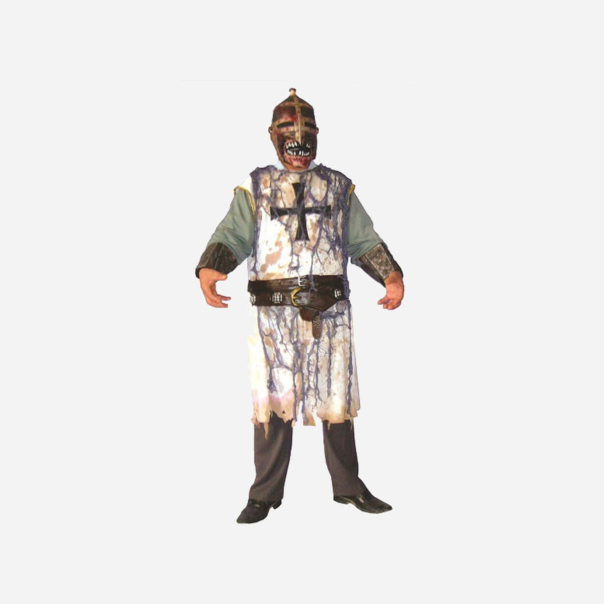 Masque latex + déguisement de chevalier