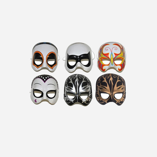 Demi masque coque super héros assorti