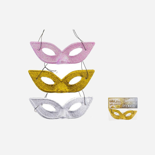 Loup papillon à paillettes