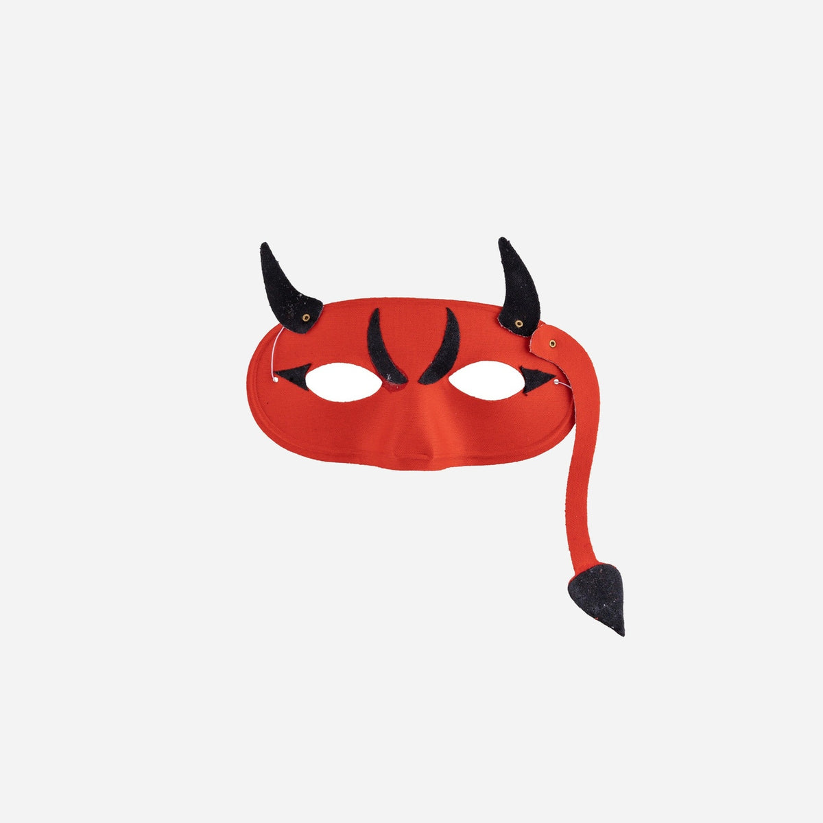 Masque loup diable rouge