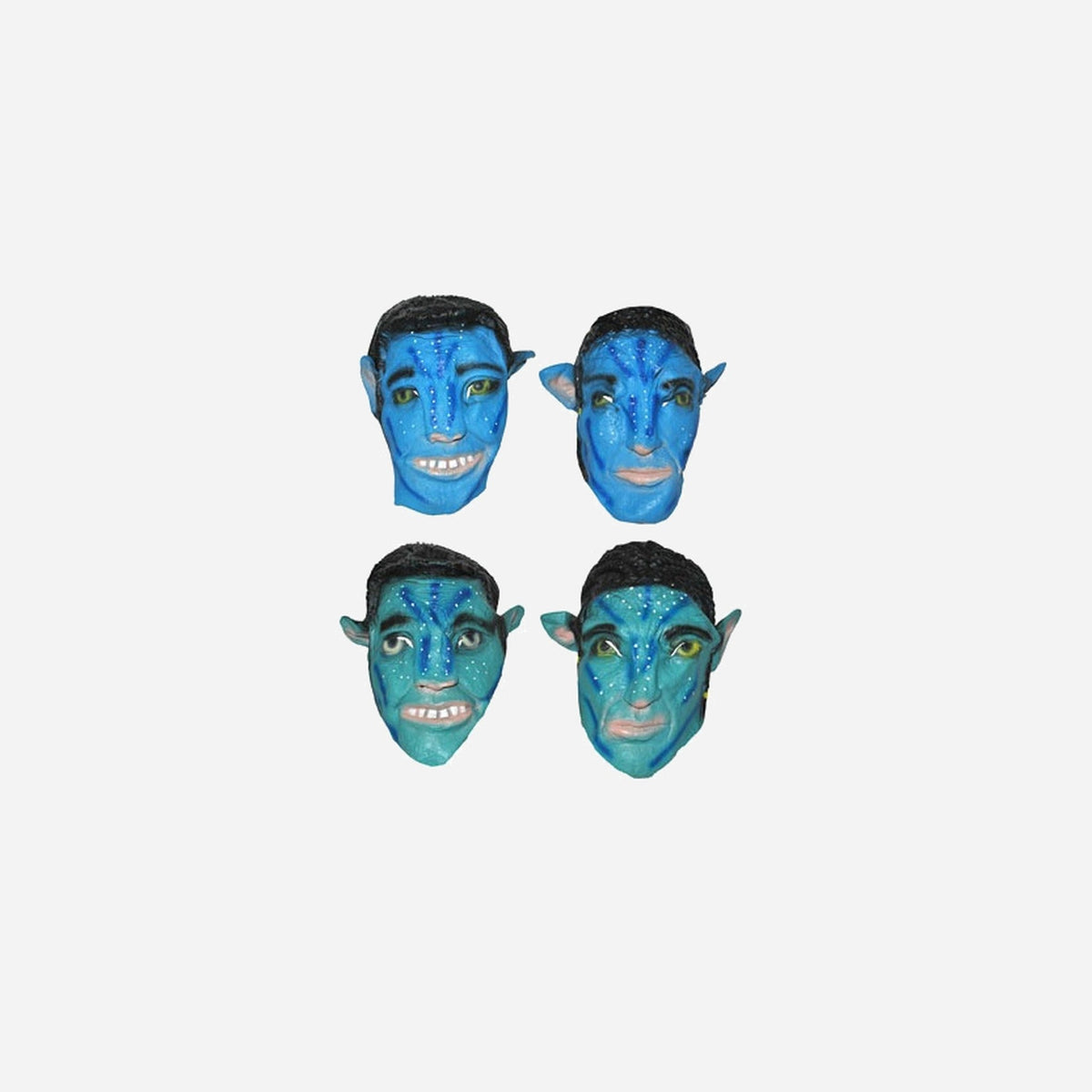 Masque latex avatar bleu