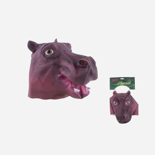 Masque latex hippopotame adulte
