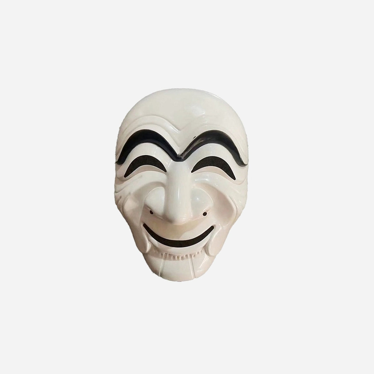 Masque coque "Hahoe" coréen blanc 24 × 17 cm