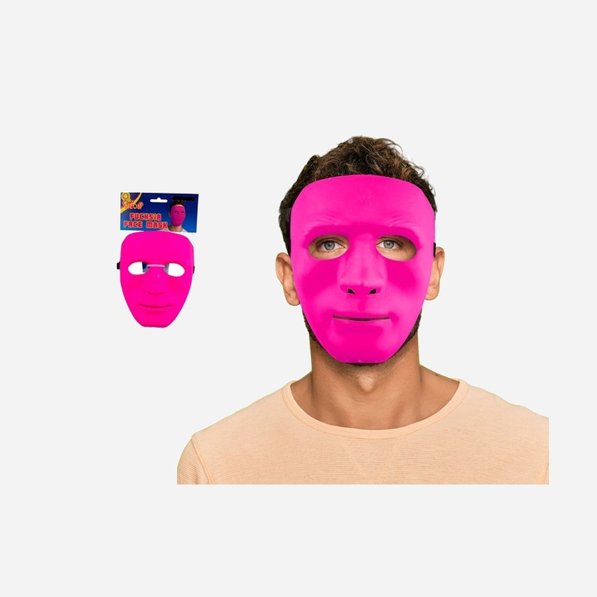 Masque coque néon fluo rose pink adulte