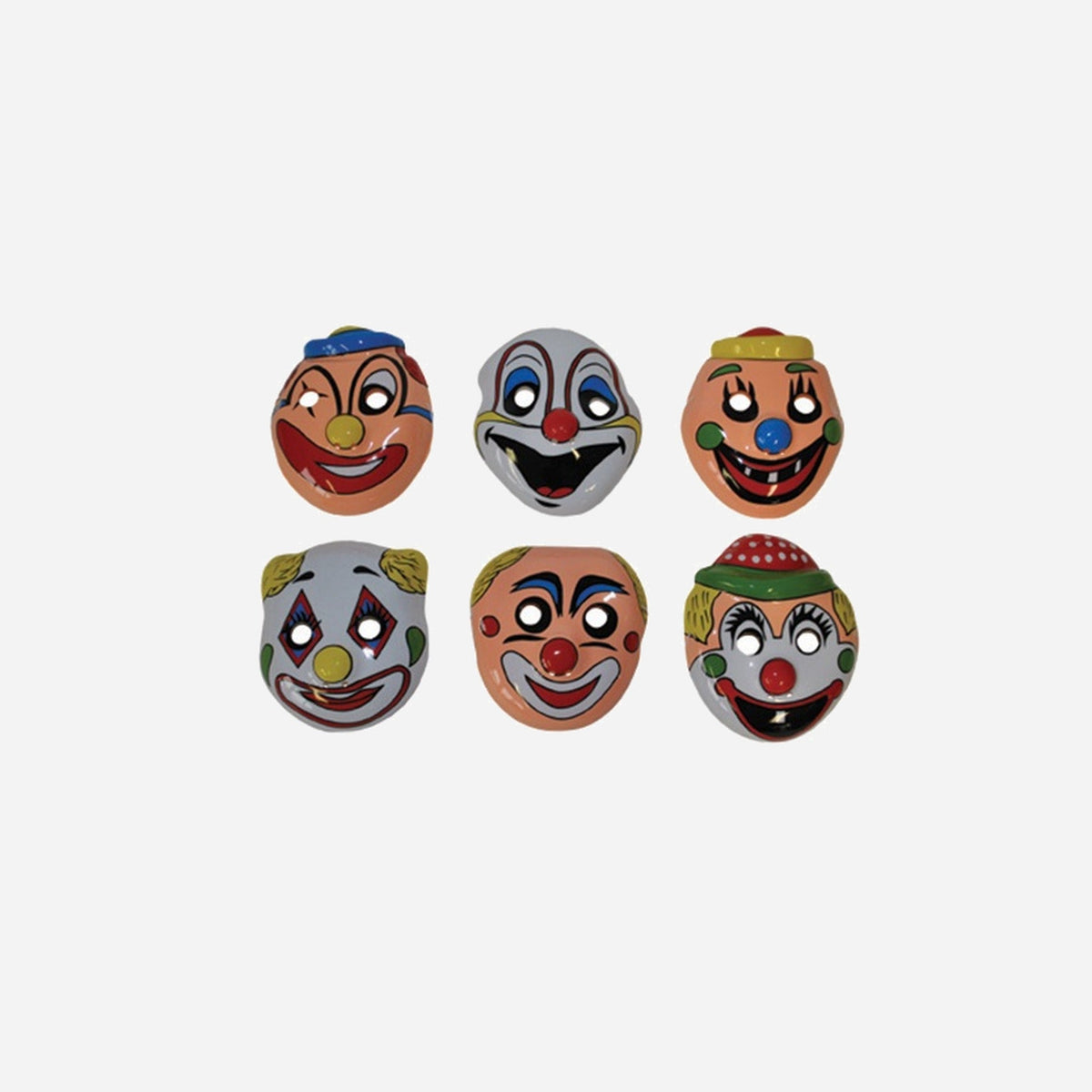 Masque coque clown pour enfant assorti II