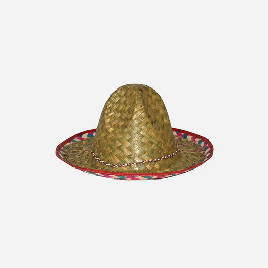 Sombrero en paille nature Taille enfant 34 cm