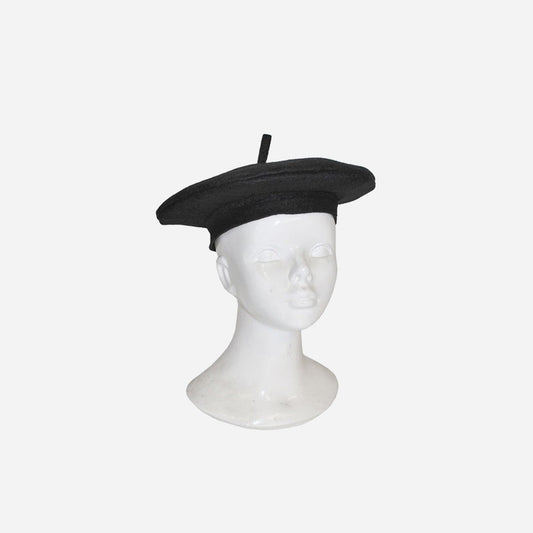 Béret feutrine noir