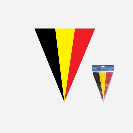 Guirlande 10 fanions Belgique 5 m