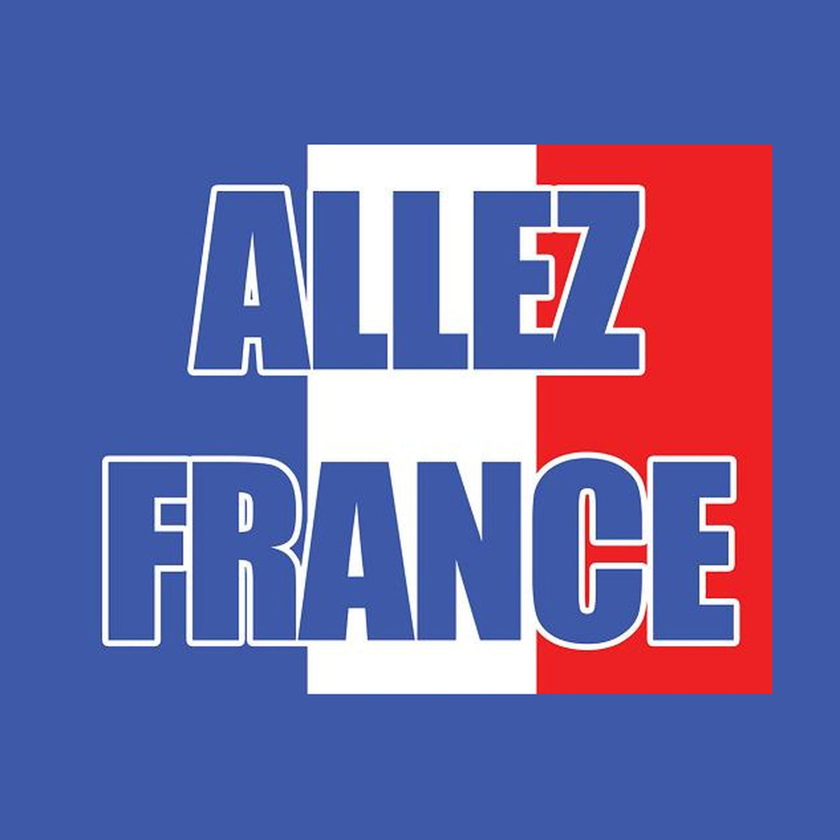 Drapeau "allez France" 70 × 100 cm