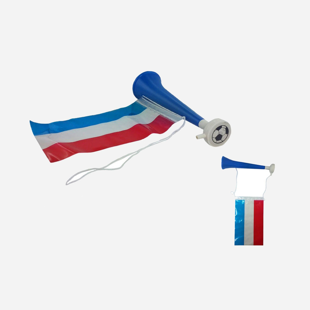 Trompette avec drapeau france