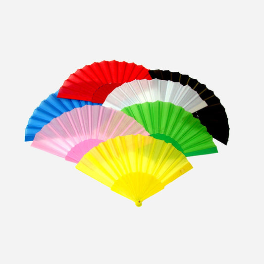 Éventail plastique fuchsia 22 cm