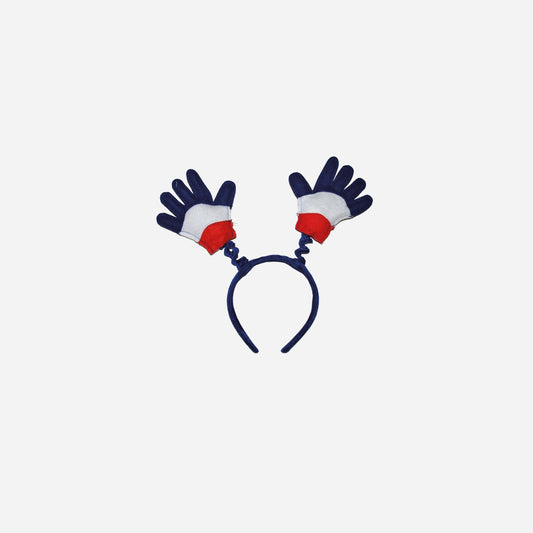 Serre-tête gants france bleu blanc rouge