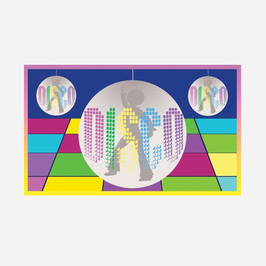 Drapeau disco 90 × 150 cm