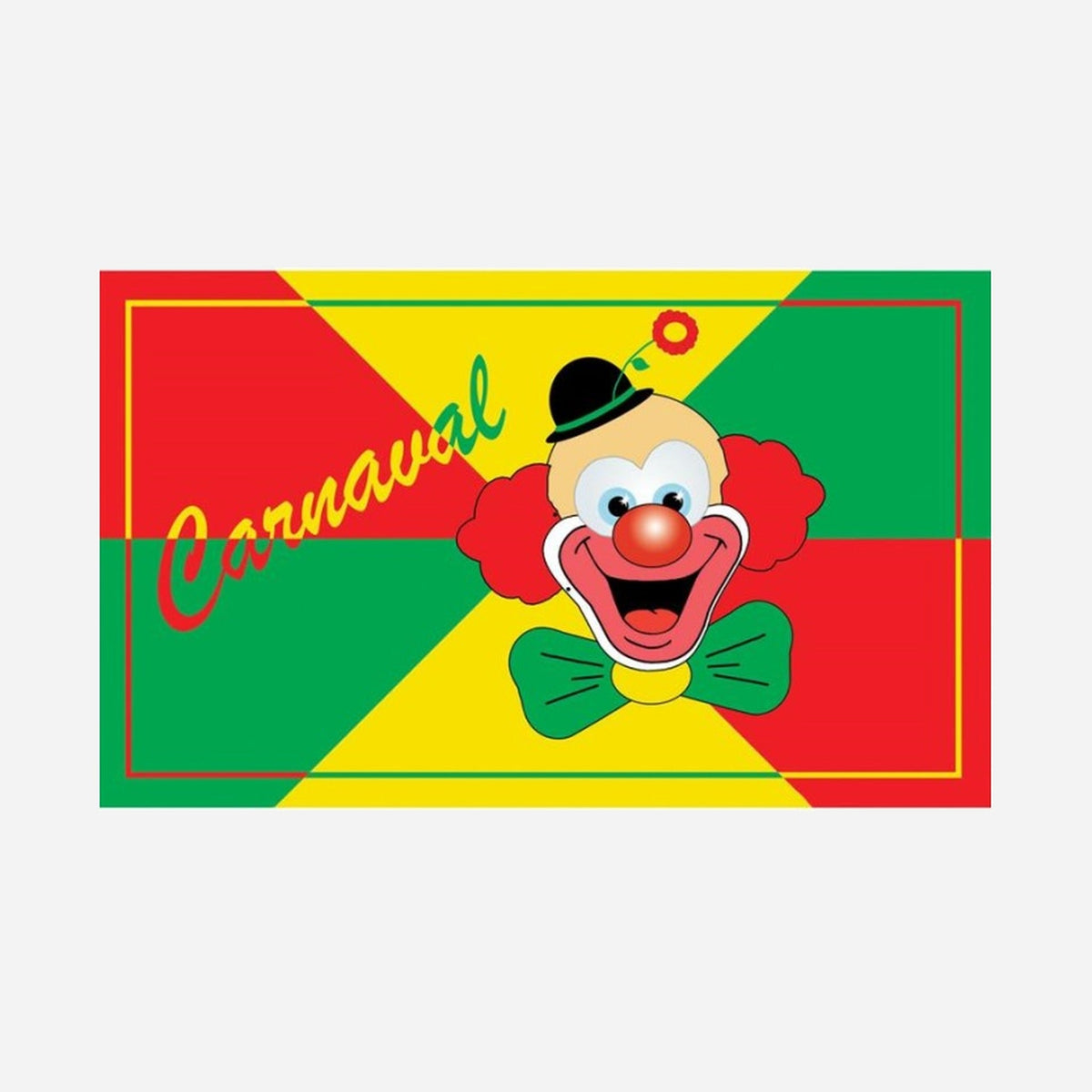 Drapeau carnaval clown 90 × 150 cm
