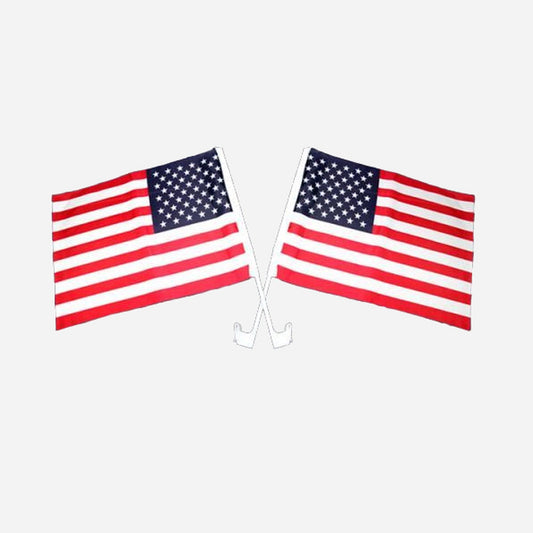 Drapeau pour voiture USA 30 × 45 cm