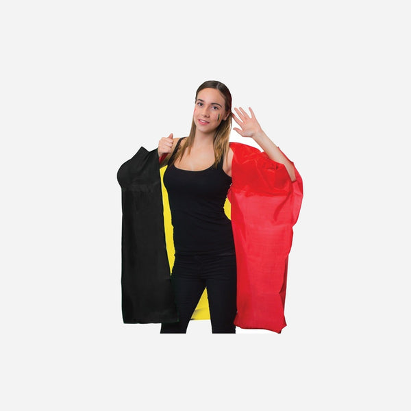 Cape poncho drapeau belgique 90 × 150 cm