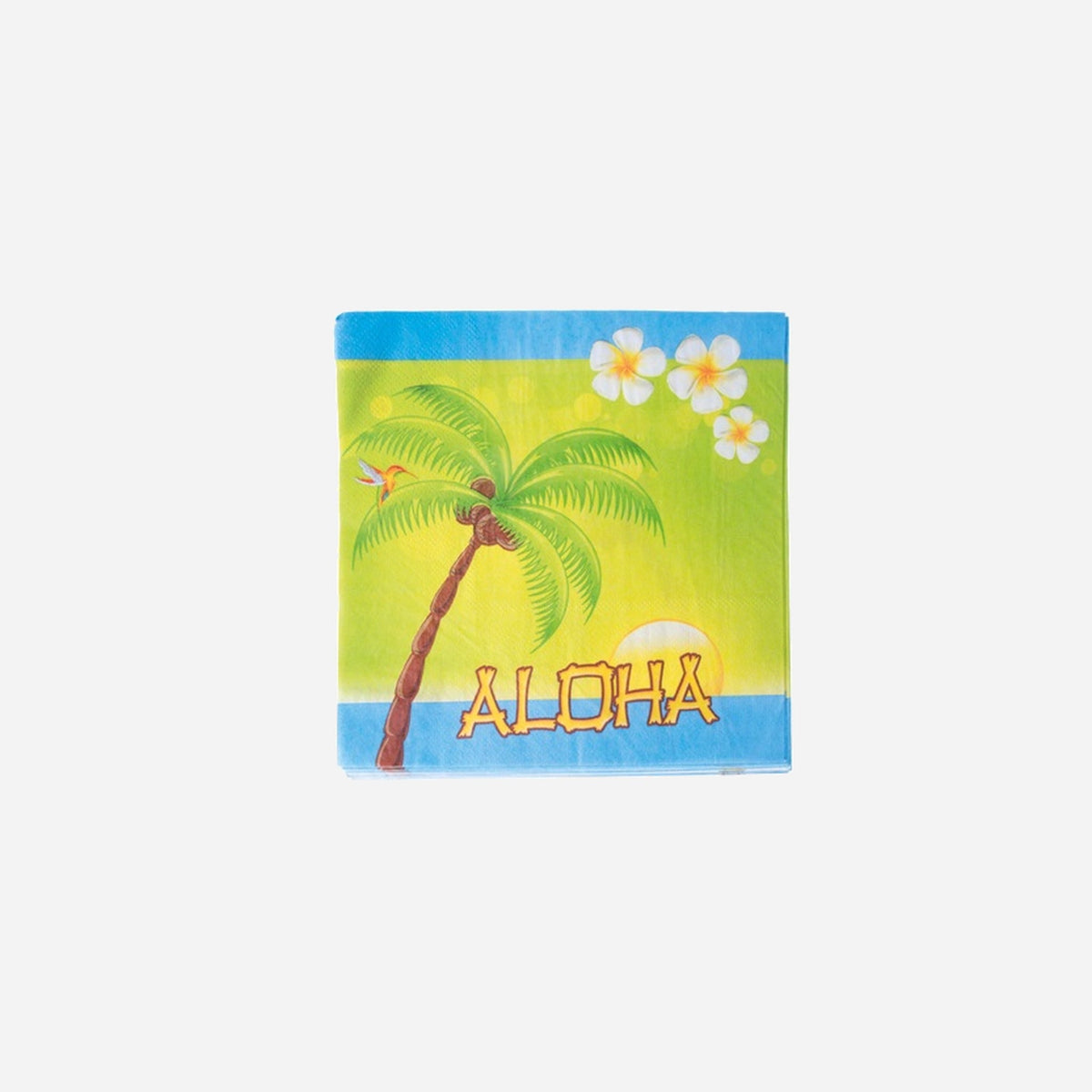 Aloha lot de 20 serviettes en papier