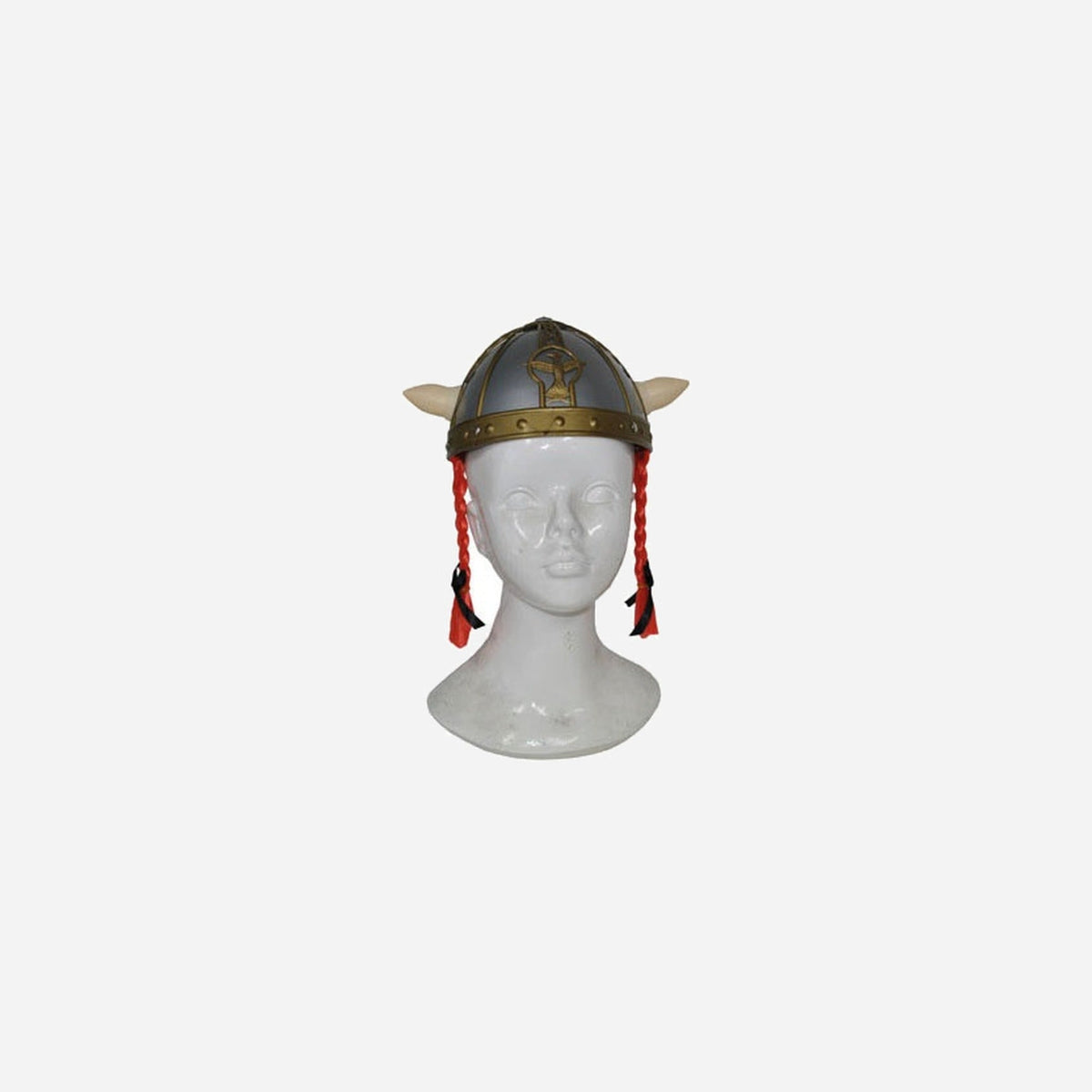 Casque de gaulois viking avec nattes pour enfant