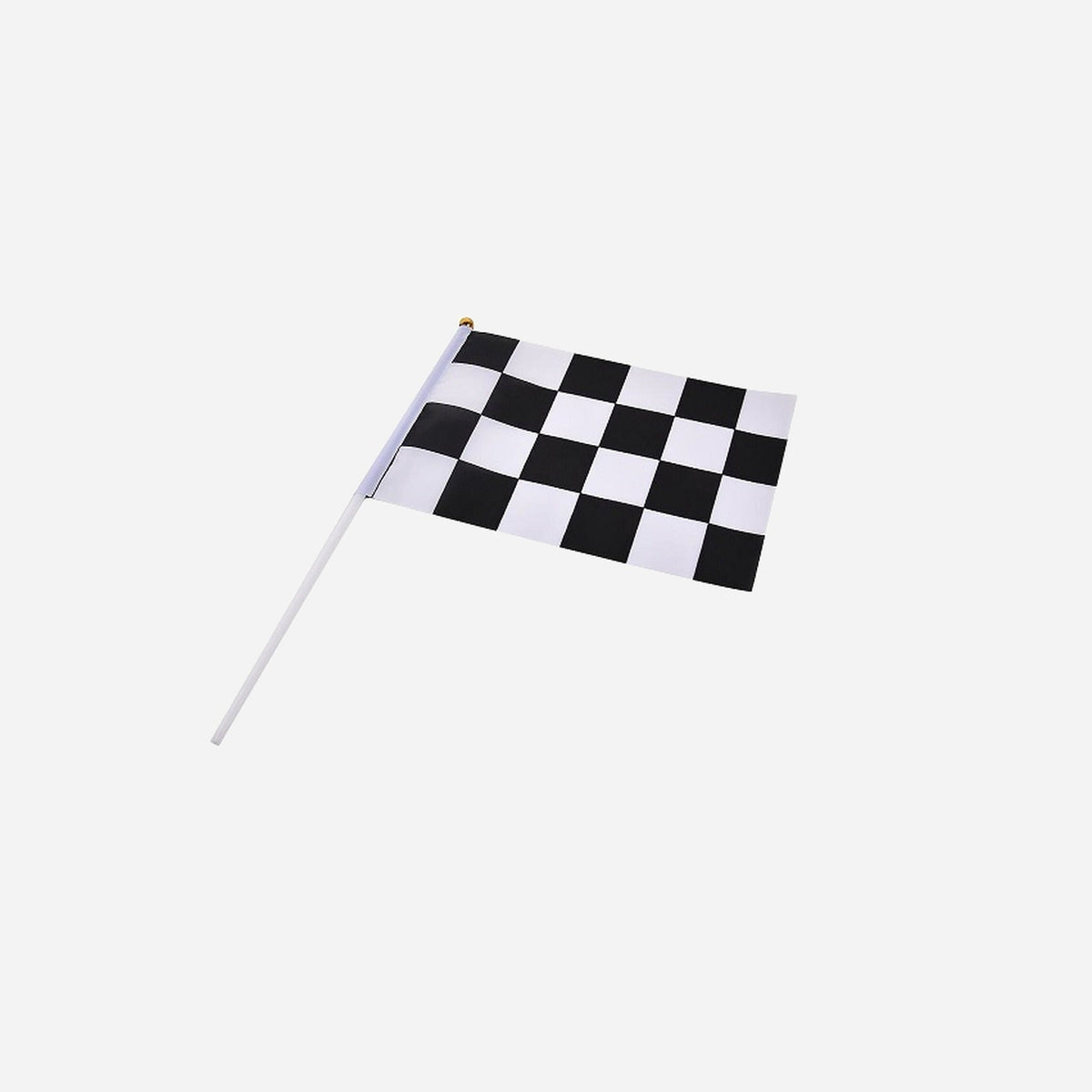 Drapeau à damier avec baton 30 × 45 cm