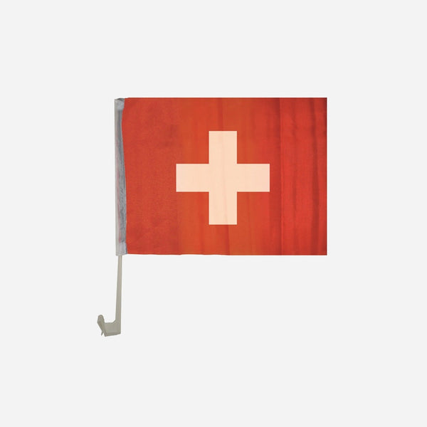 Drapeau pour voiture suisse 30 × 45 cm