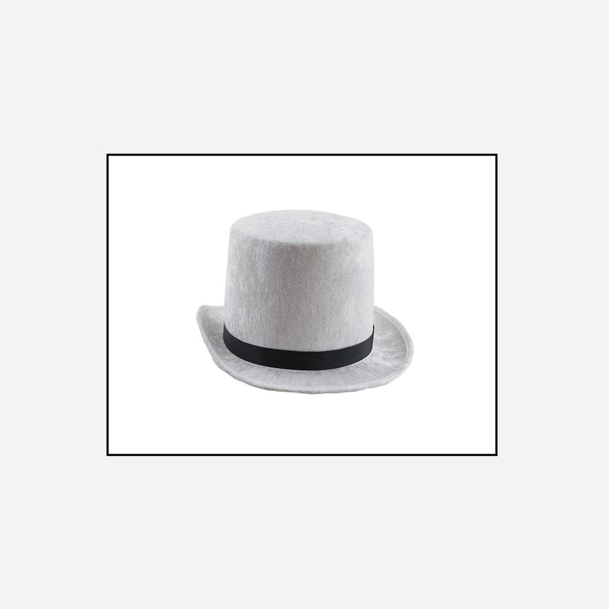 Chapeau haut de forme velours 15 cm