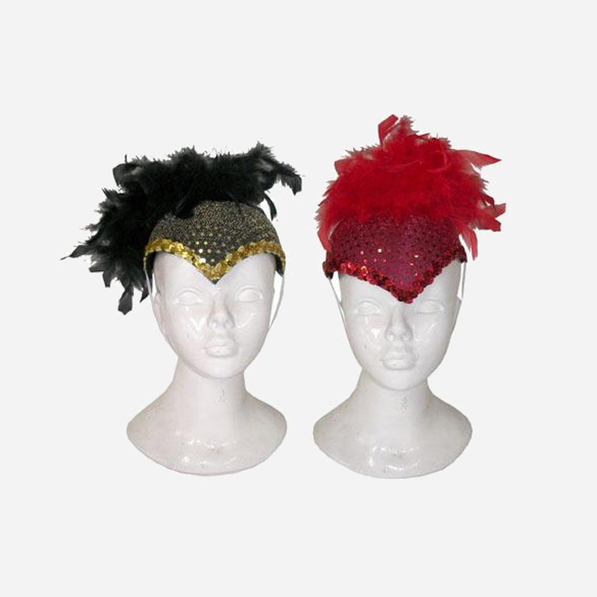 Coiffe dame charleston à plumes