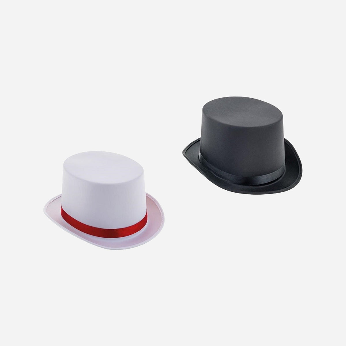 Chapeau haut de forme satiné 22 cm