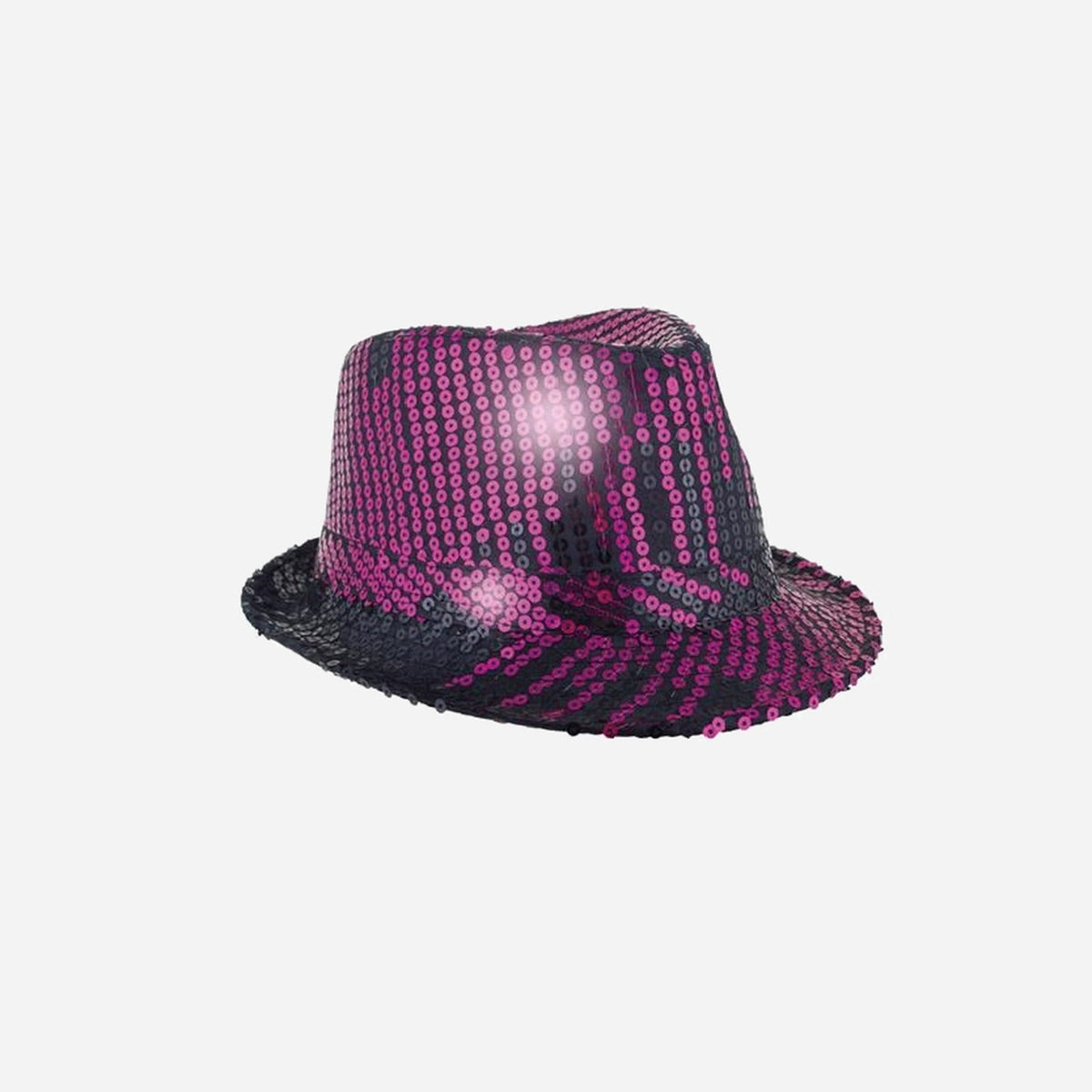 Chapeau trilby à sequins noir