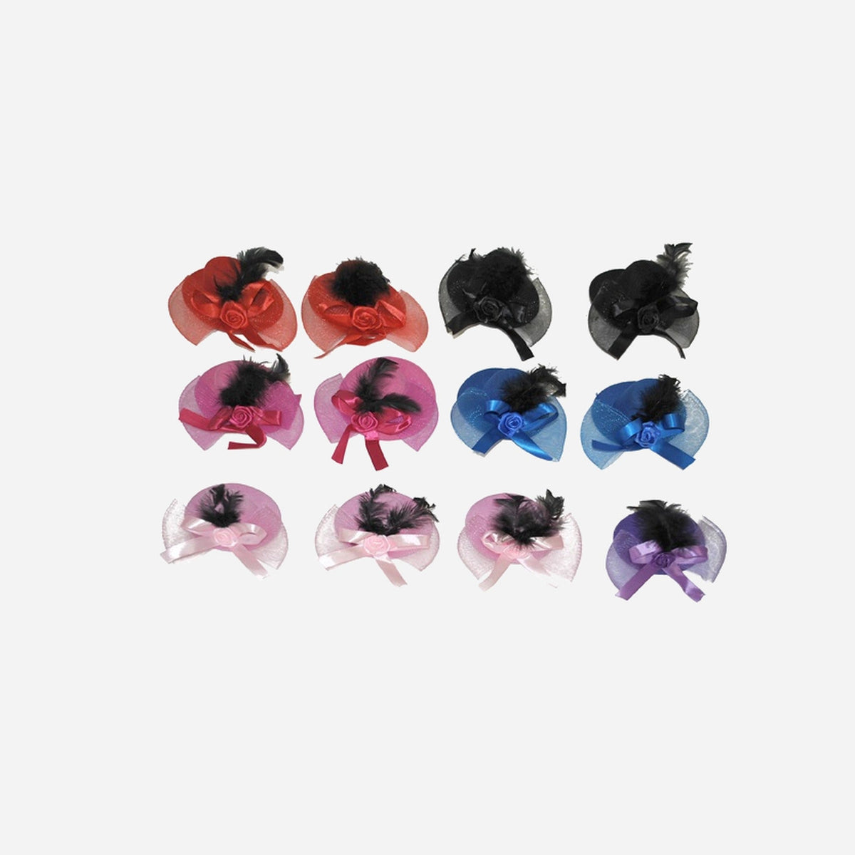 Clip mini chapeau assorti