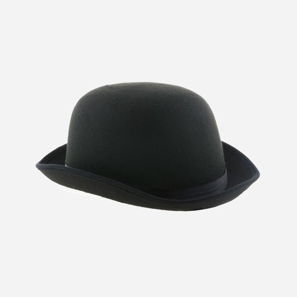 Chapeau melon feutrine noir adulte