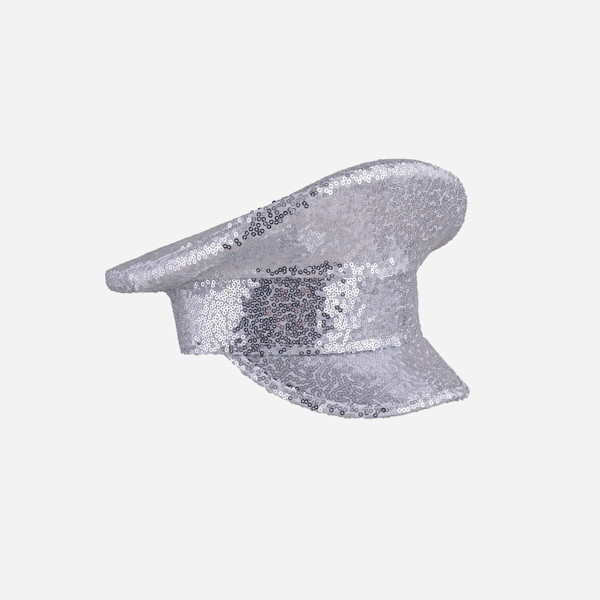 Casquette géante avec sequins argent adulte fantaisie