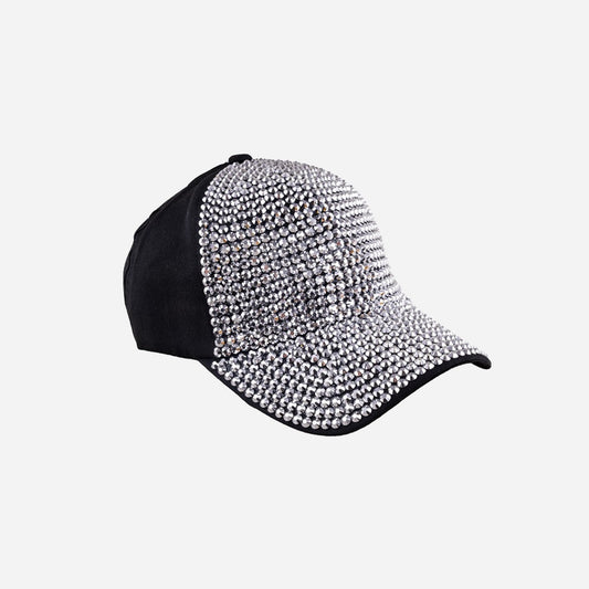 Casquette baseball avec strass argent adulte fantaisie
