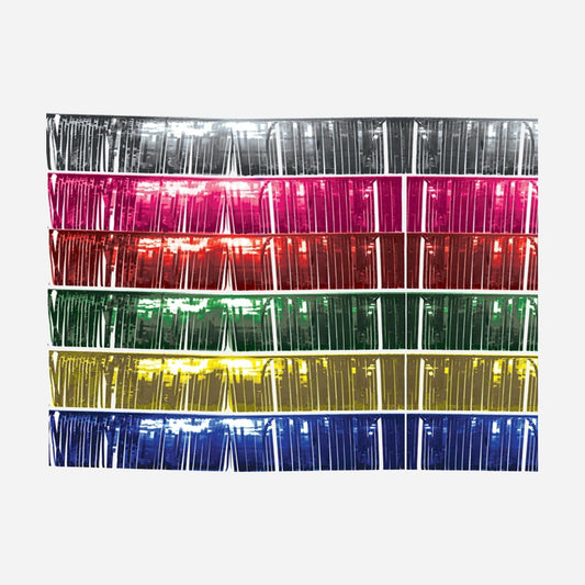 Bordure de table guirlande à lamelles brillantes 3x0,25 m