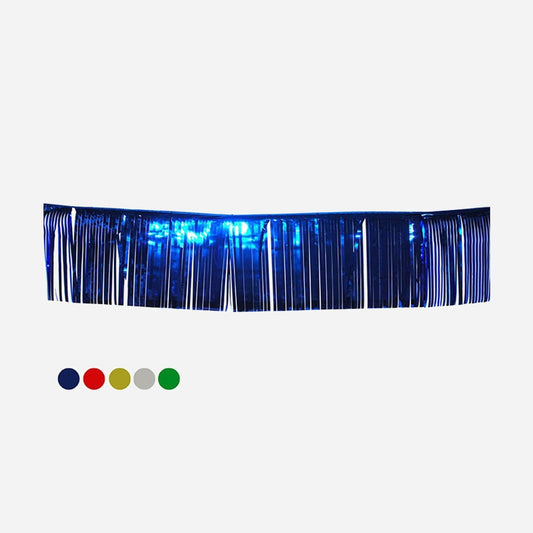 Bordure de table guirlande à lamelles brillantes 3 × 1 m