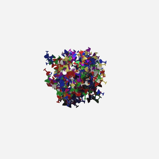 Confettis de table motif "verre de champagne" multicolores 25 g