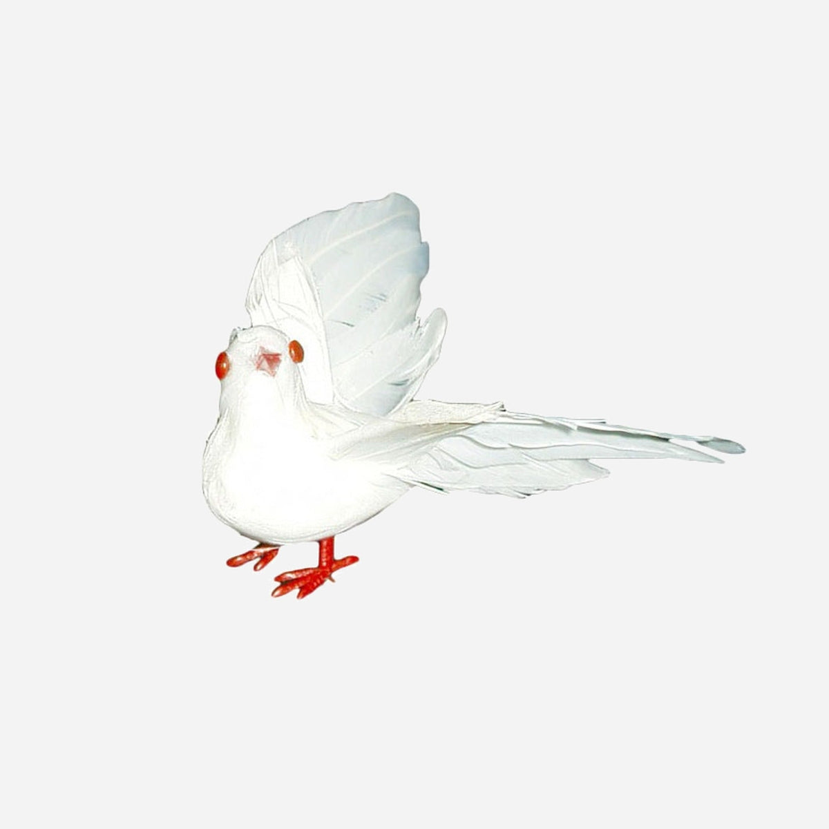 Colombe avec plumes 7 cm