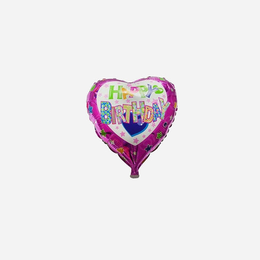 Ballon aluminium happy birthday 45 cm