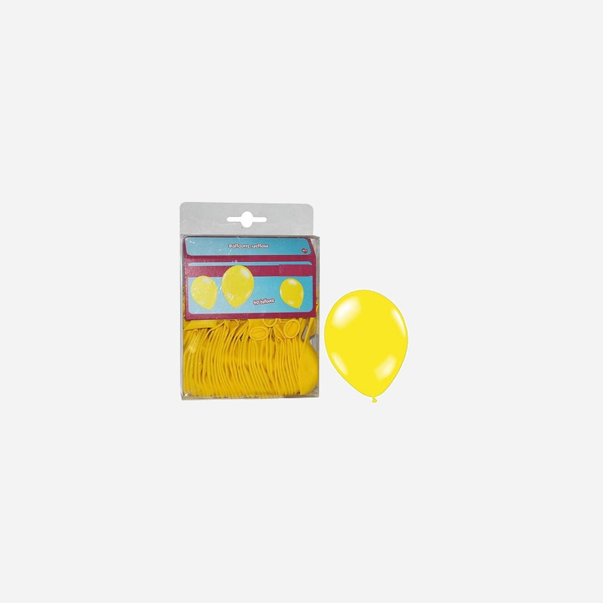 Lot de 40 ballons latex opaques jaune 25 cm