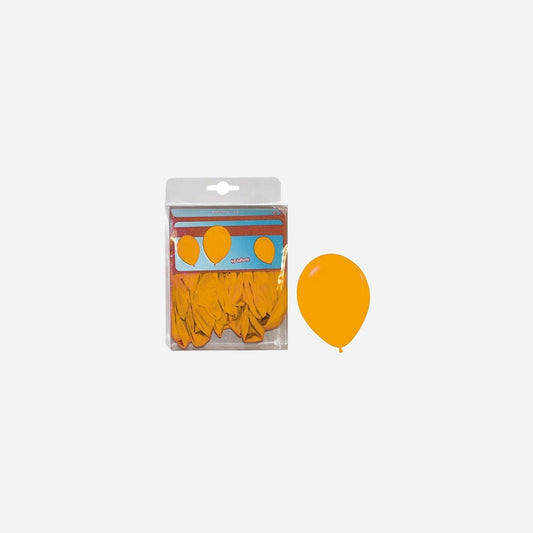 Lot de 40 ballons latex opaques orange 25 cm
