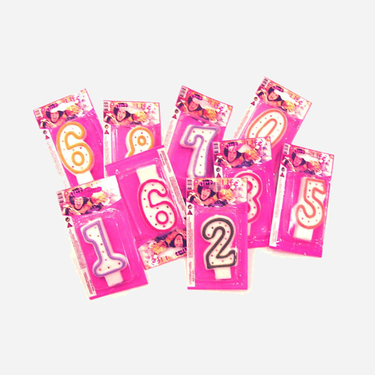Bougie chiffre d'anniversaire 0