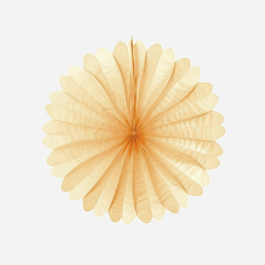 Décoration éventail saumon 66 cm