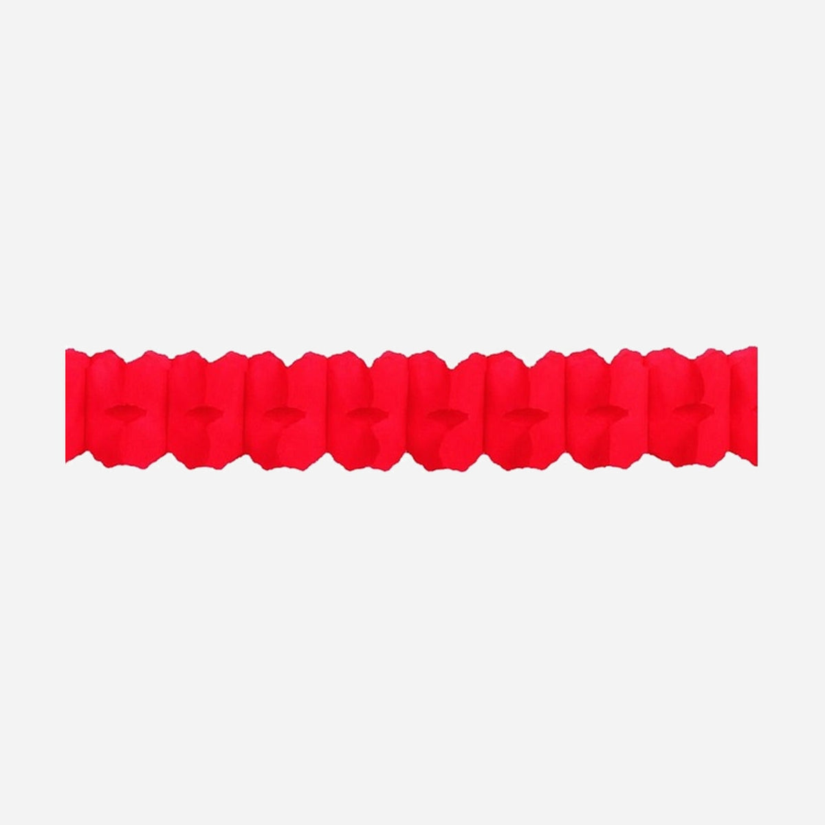Guirlande papier twist rouge 3,6 m