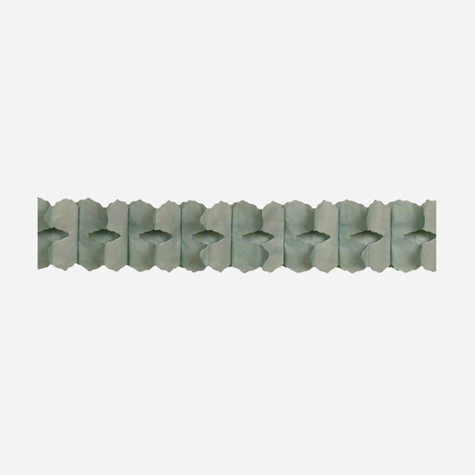 Guirlande papier twist gris bleu 3,6 m