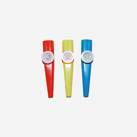 Lot de 3 sifflets kazoo 12 cm