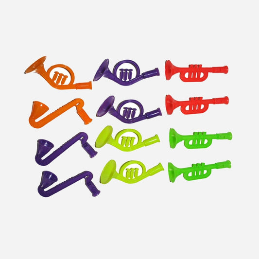 Lot de 12 trompettes 10 cm