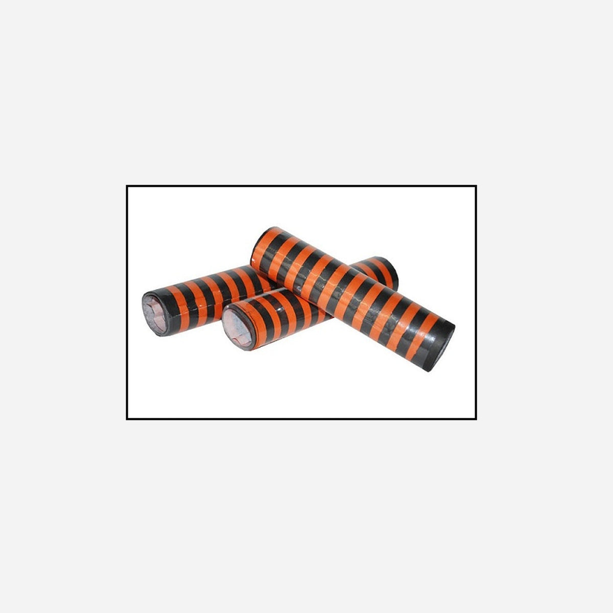Lot de 3 rouleaux de 20 serpentins noir & orange