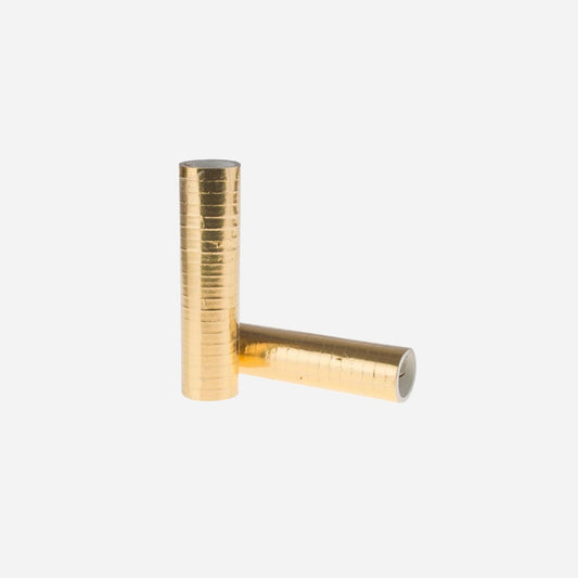 Lot de 2 rouleaux avec 20 serpentins or