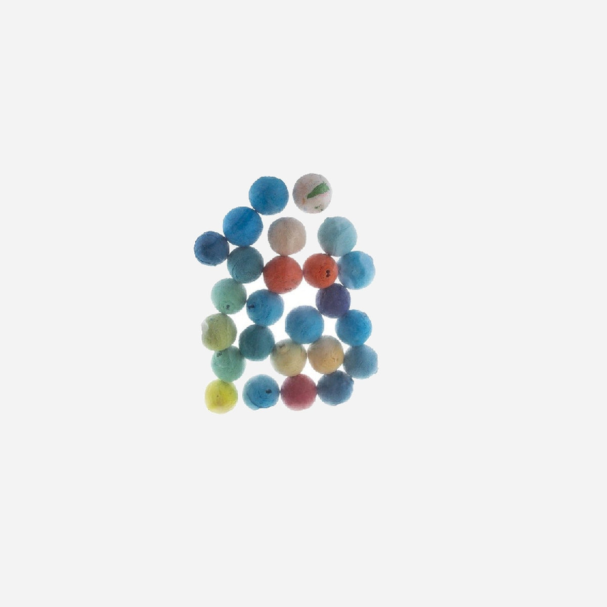Sachet avec 25 boules ouate pour sarbacane 30 g