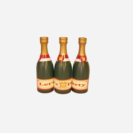 Lot de 3 poids pour ballon bouteille de champagne 15 cm