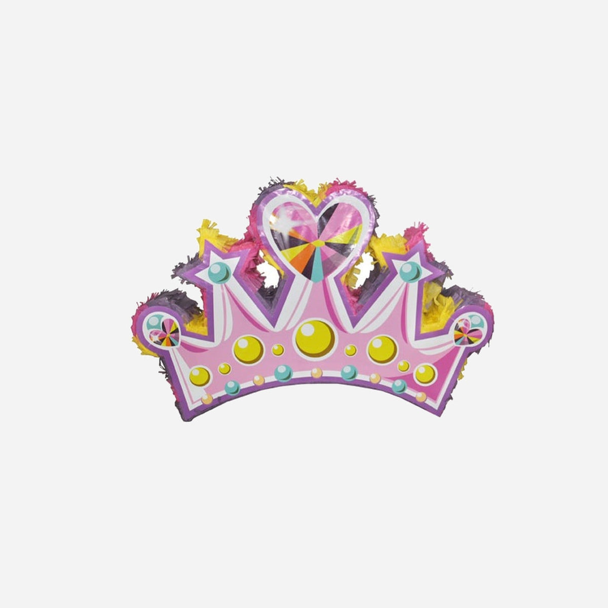 Pinata couronne de princesse rose 61 cm
